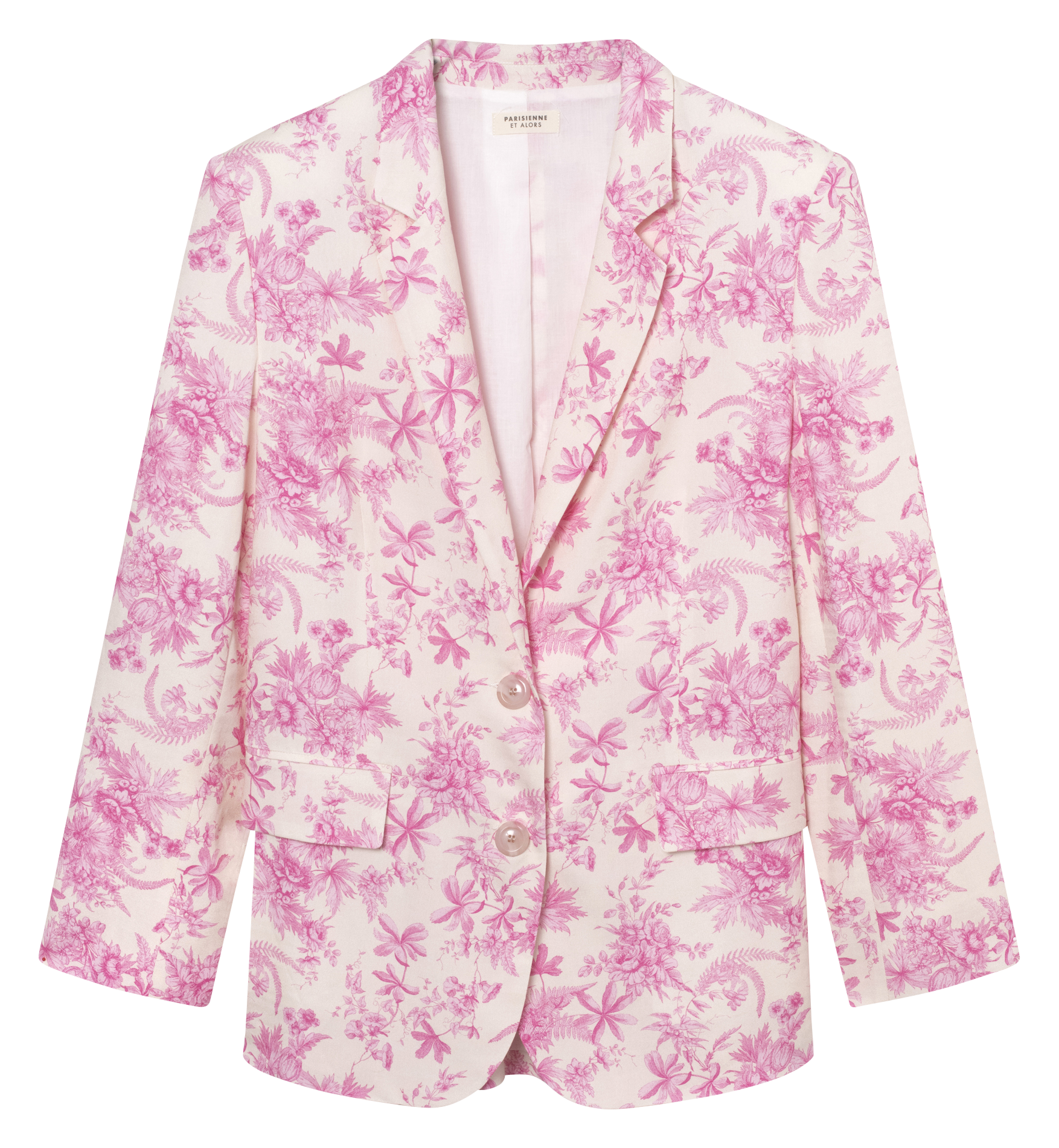 PISSARO - Veste oversize imprimée | Rose