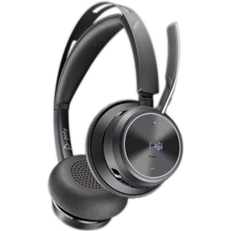 HP Poly Micro-casque Poly Voyager Focus 2 USB-C-C certifié Microsoft Teams + adaptateur USB-C/A