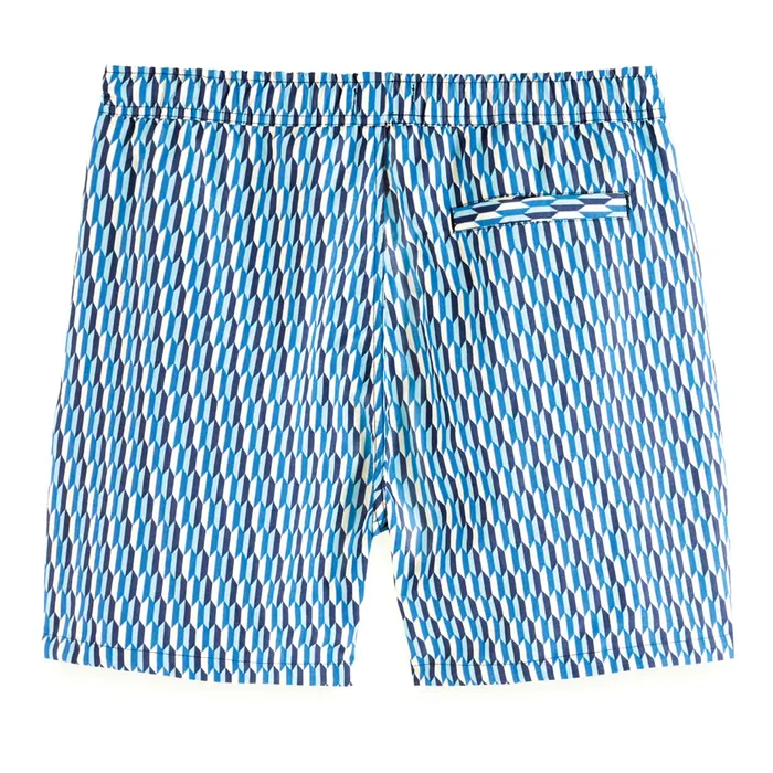 Scotch & Soda Mid Length Mini Printed AOP Zwemshort Heren