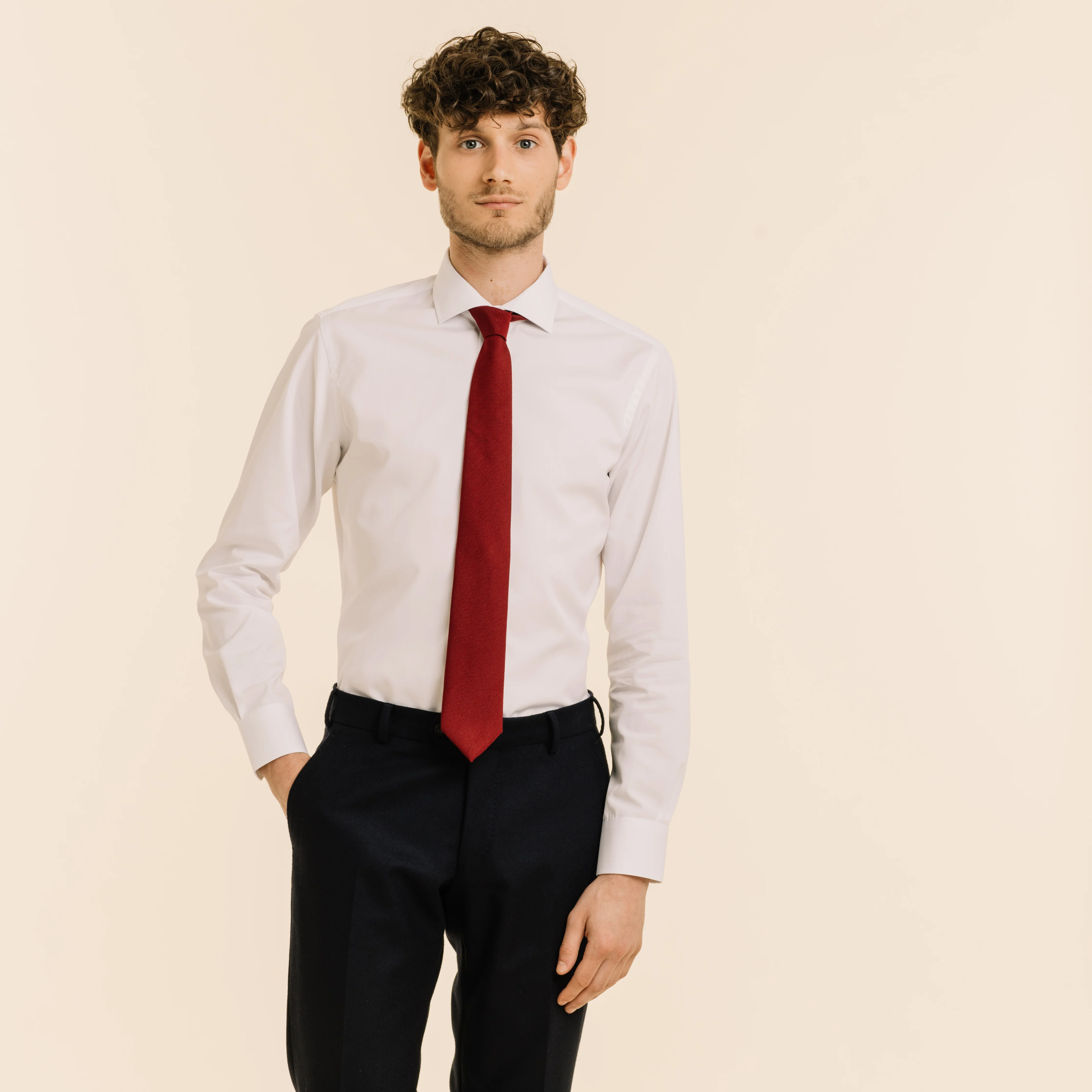 Burgundy tie