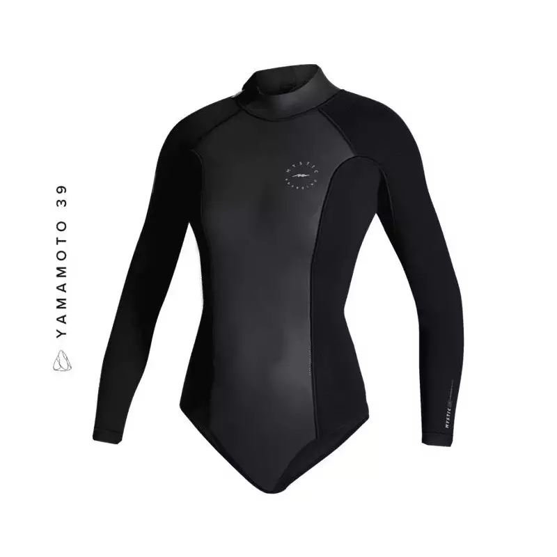 Combinaison shorty femme MYSTIC Sway Longarm Super 2/2mm Backzip ´Black Serie´ Black