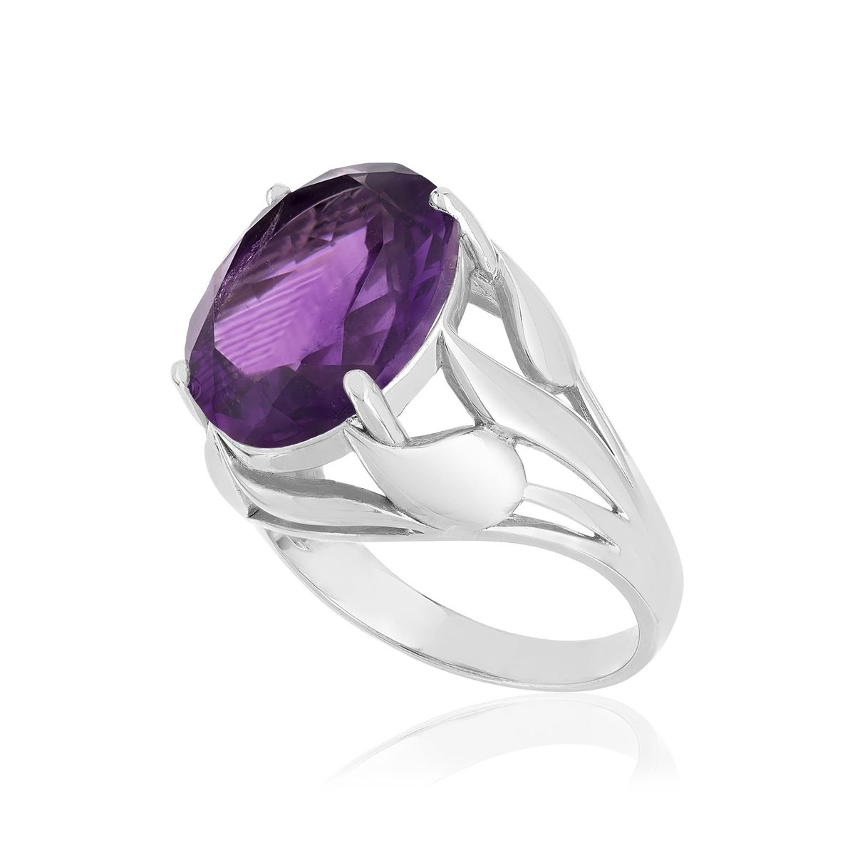 Bague argent 925 améthyste 7.50 carats