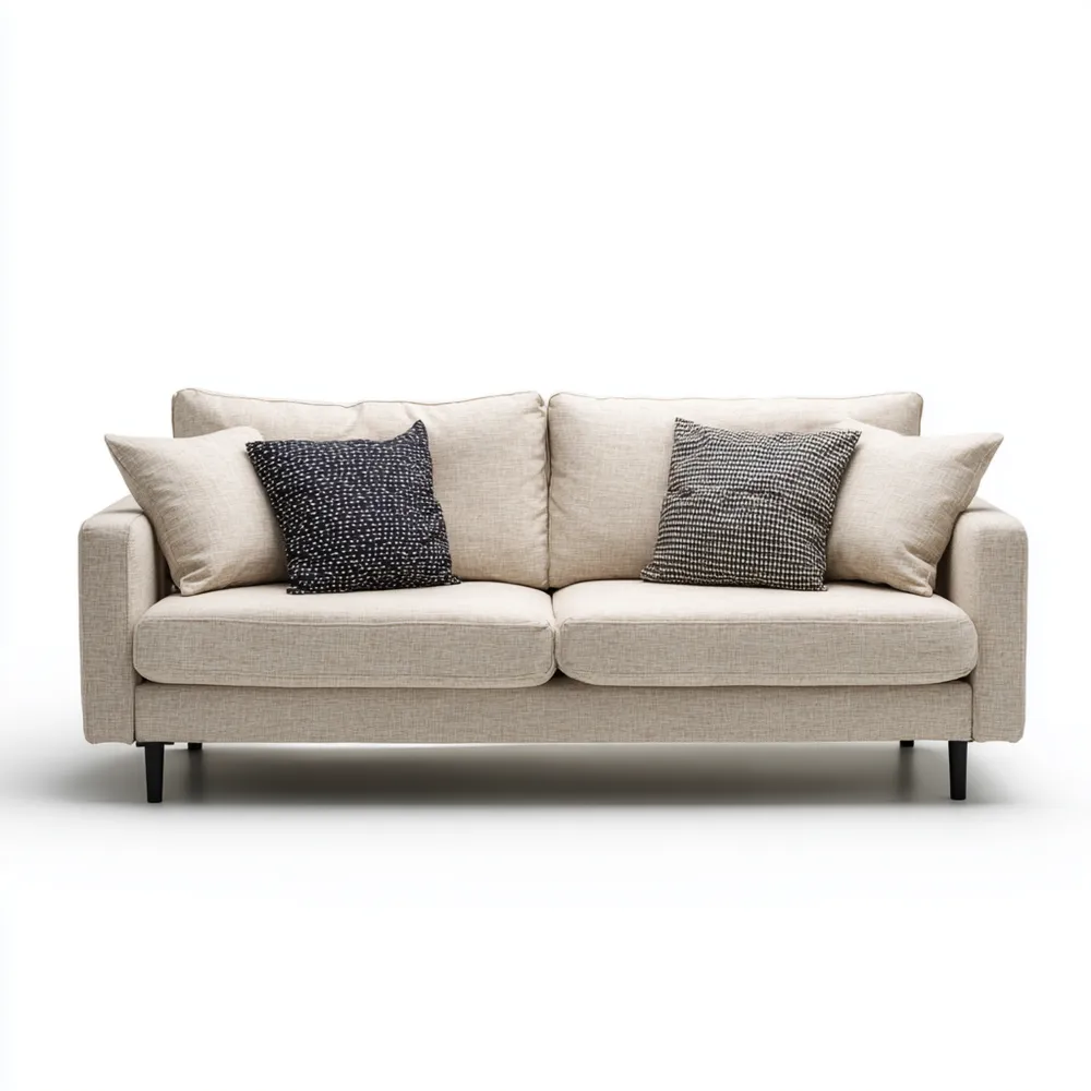 2-Sitzer-Sofa Stoff 180x85x75 cm – Beige – Modernes Design