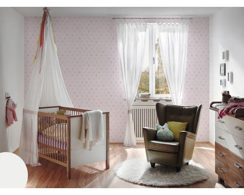 Vliesbehang 35854-1 Little Stars roze speelgoed