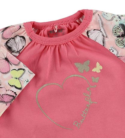 Me Too T-Shirt - Pink m. Schmetterlinge