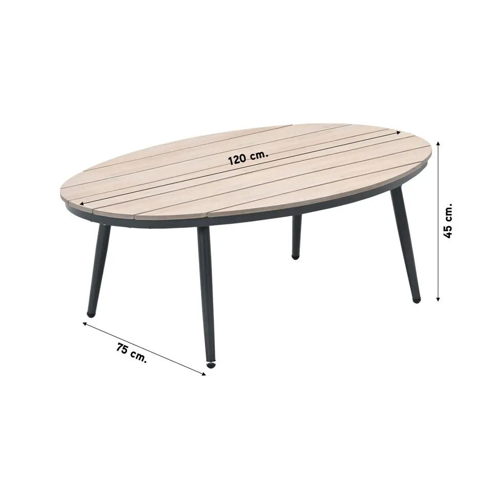 Garden Impressions Margriet loungetafel - 120cm