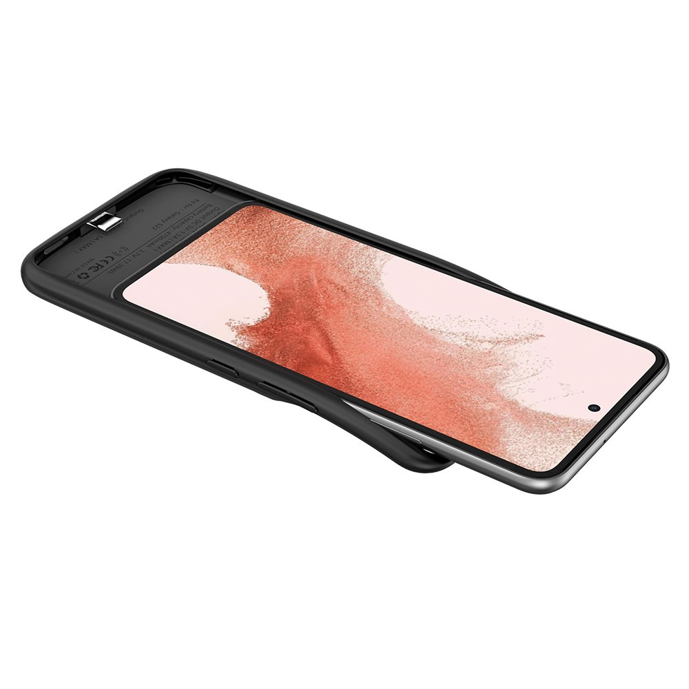 Samsung Galaxy S22 5G Backpack Akku Case Schutzhülle (4700mAh) - Schwarz