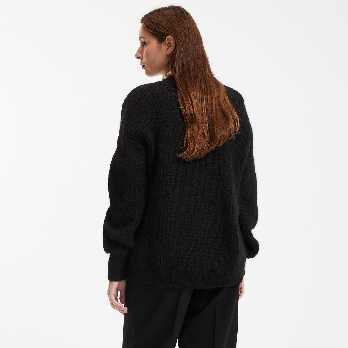 COLEÇÕES LA REDOUTE<br>Colete com decote em V, alpaca mista, assinatura GILDAS
