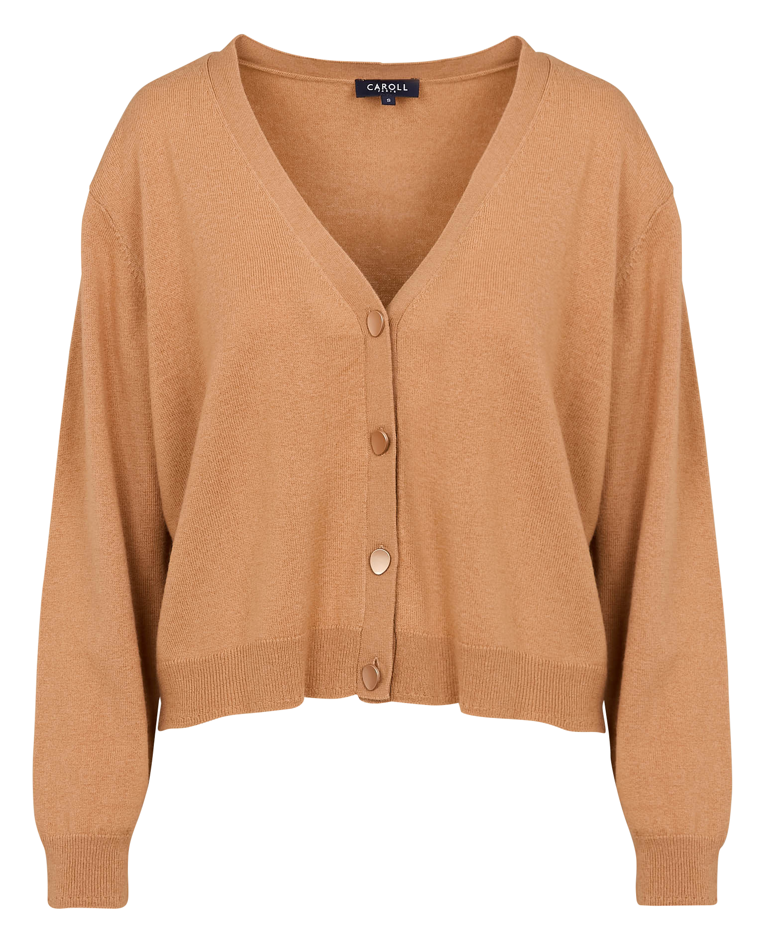 MLILOU - Gilet ample col V en laine | Marron
