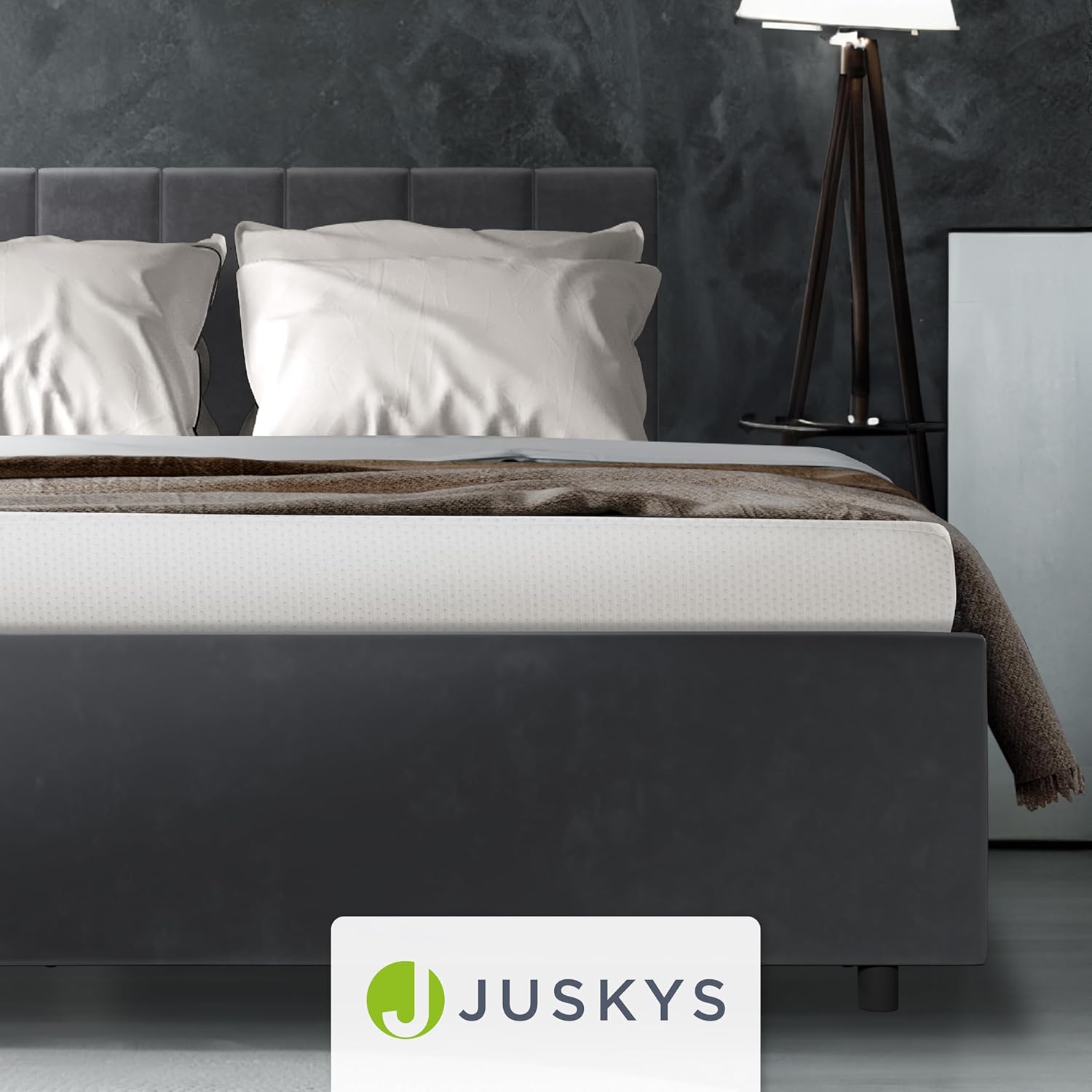 Juskys Kaltschaummatratze 90x200 cm, atmungsaktiv & antibakteriell, Bezug abziehbar & waschbar, Härtegrad H3, 16 cm Höhe - Matratze aus Kaltschaum