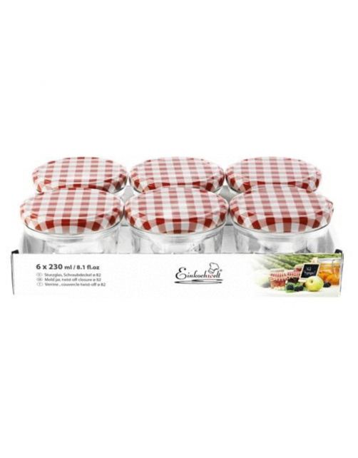 Weck Jampot Twist-Off Deksel 230ml - Inmaken - 6 stuks