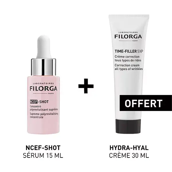 Filorga Duo Ncef-Shot Sérum 15ml + Creme Time-Filler 30ml Grátis