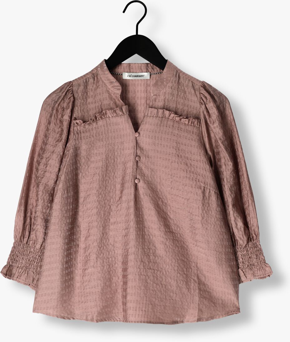 taupe co'couture blouses charliecc frill ss shirt