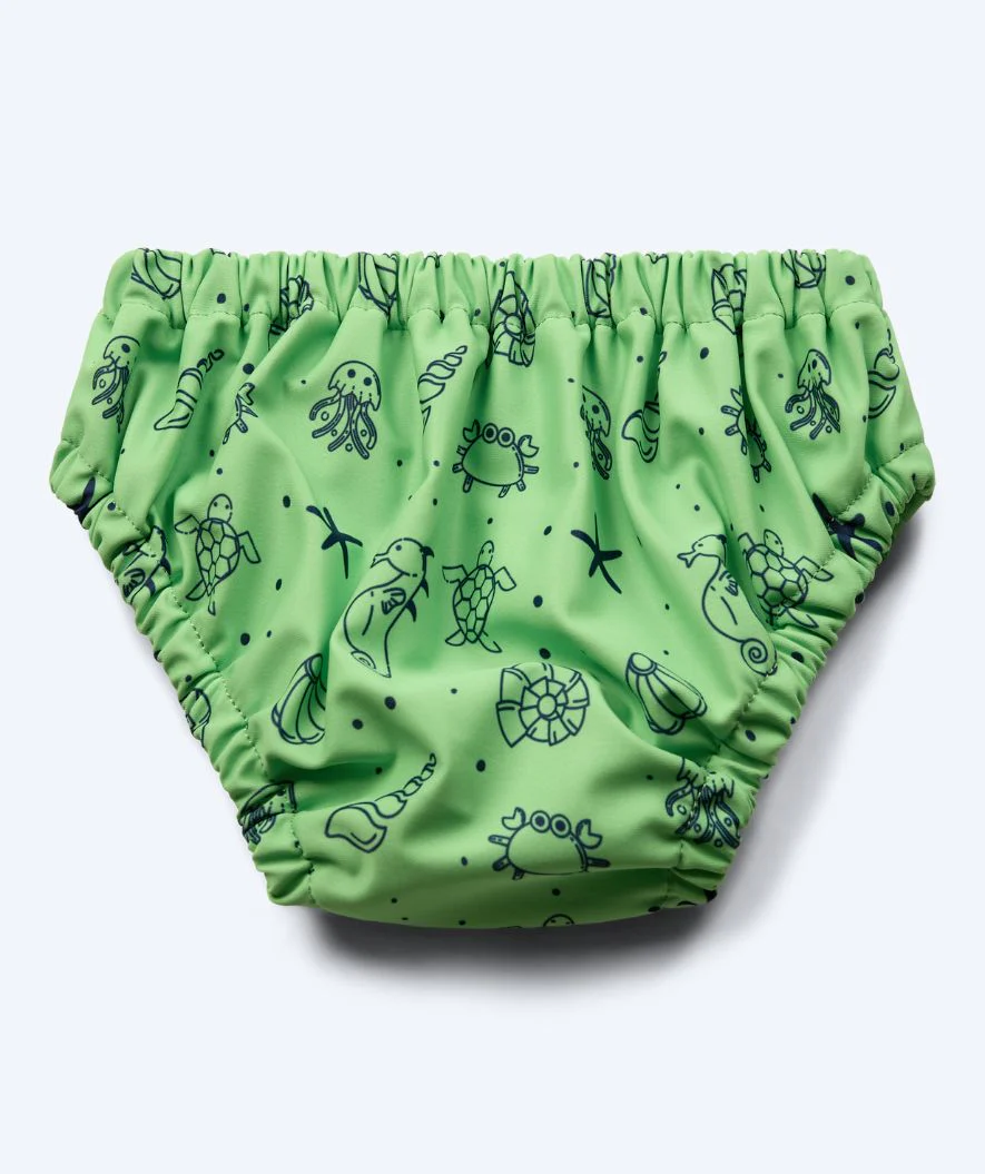 Watery blebadebukser til børn - Foss Lining Nappy - Atlantic Green