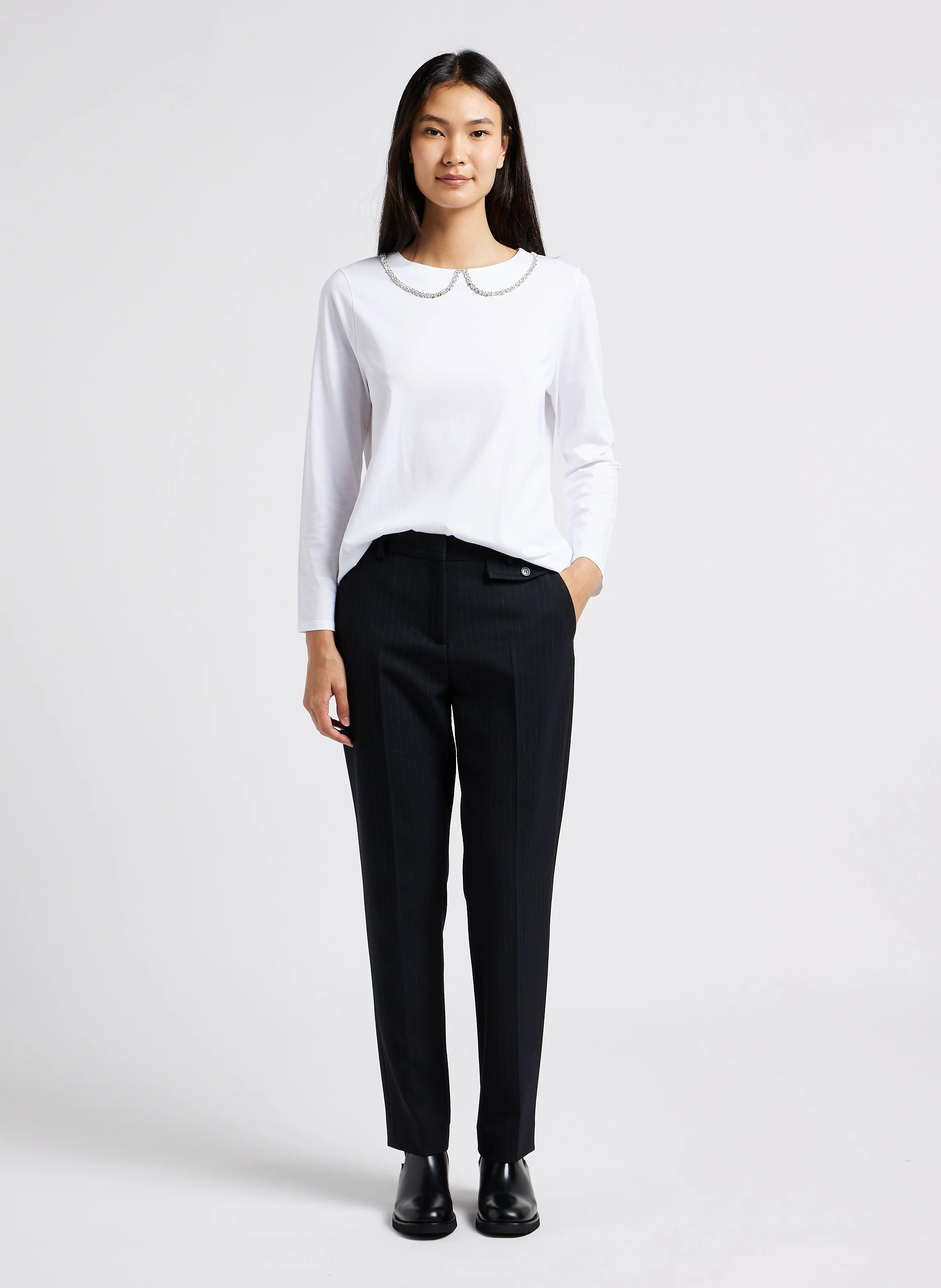 PARISSE - Bottines en cuir| Noir