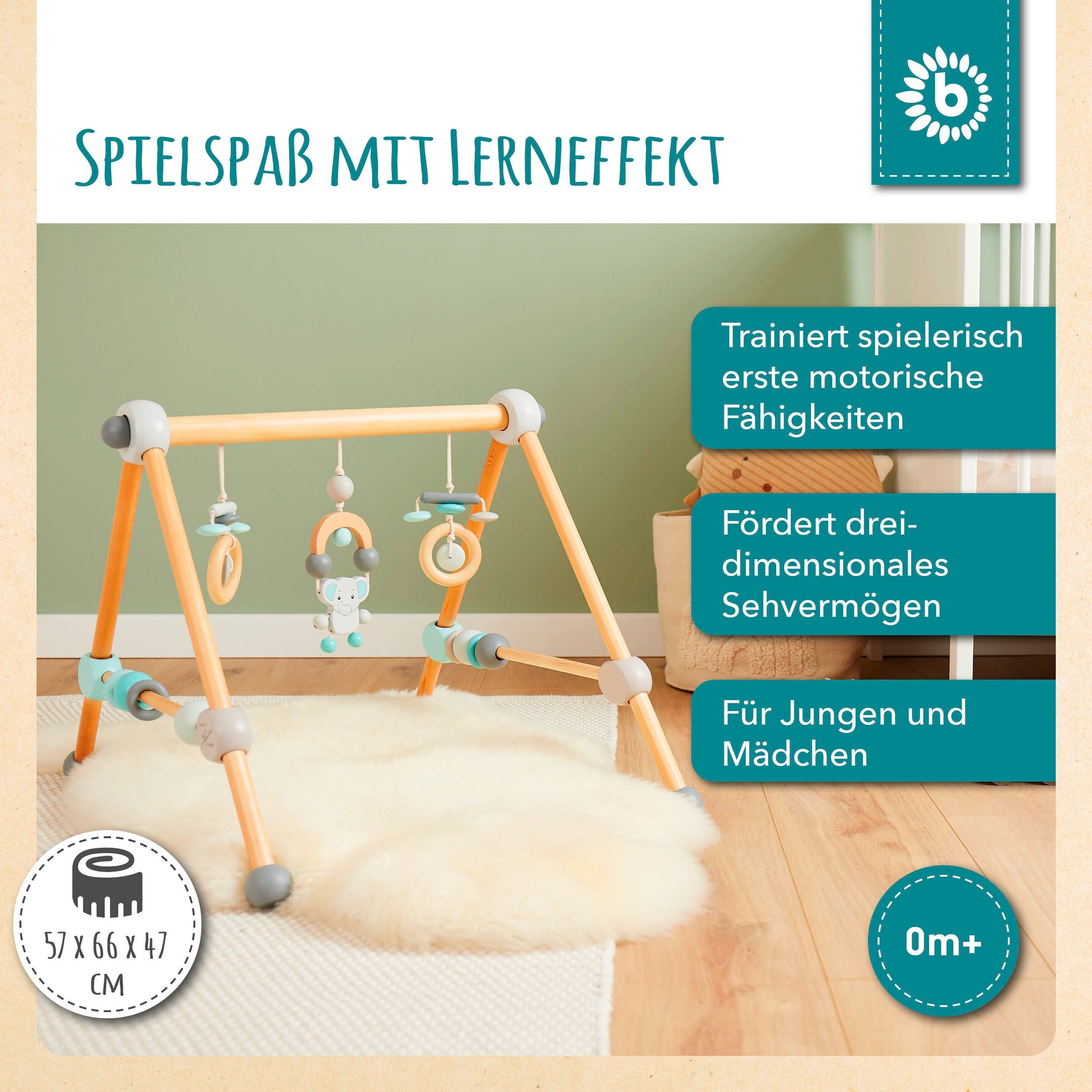 Bieco Spielbogen aus Holz - ab Geburt Blau