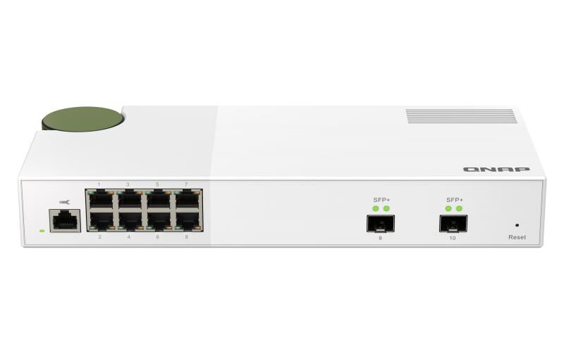 QSW-M2108-2S Web Managed Switch 10 Port<br>10GbE und 2.5GbE Layer 2 Web Managed Switch der Einstiegsklasse für den Einsatz in KMU-Netzwerken