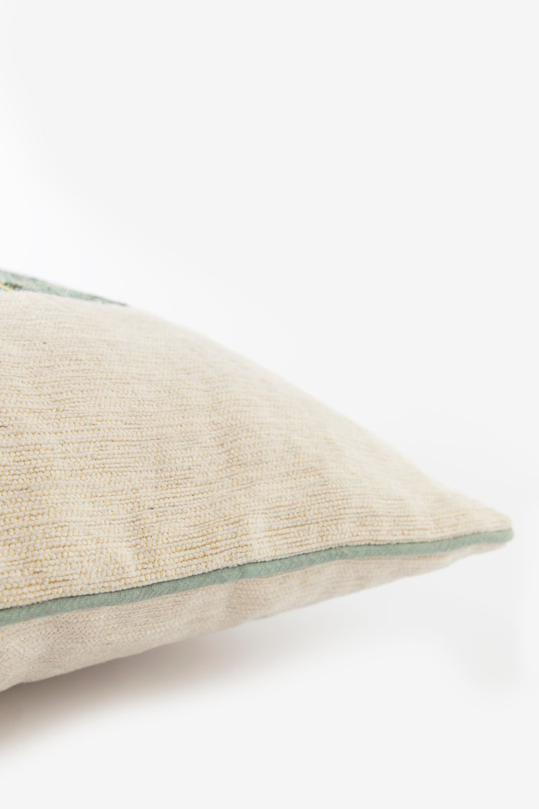 Grijsblauw jacquard kussen dragonfly