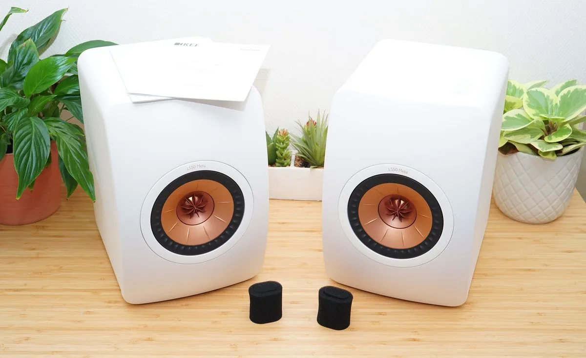 KEF LS50 Meta Blanc mat (la paire) Enceintes bibliothèque