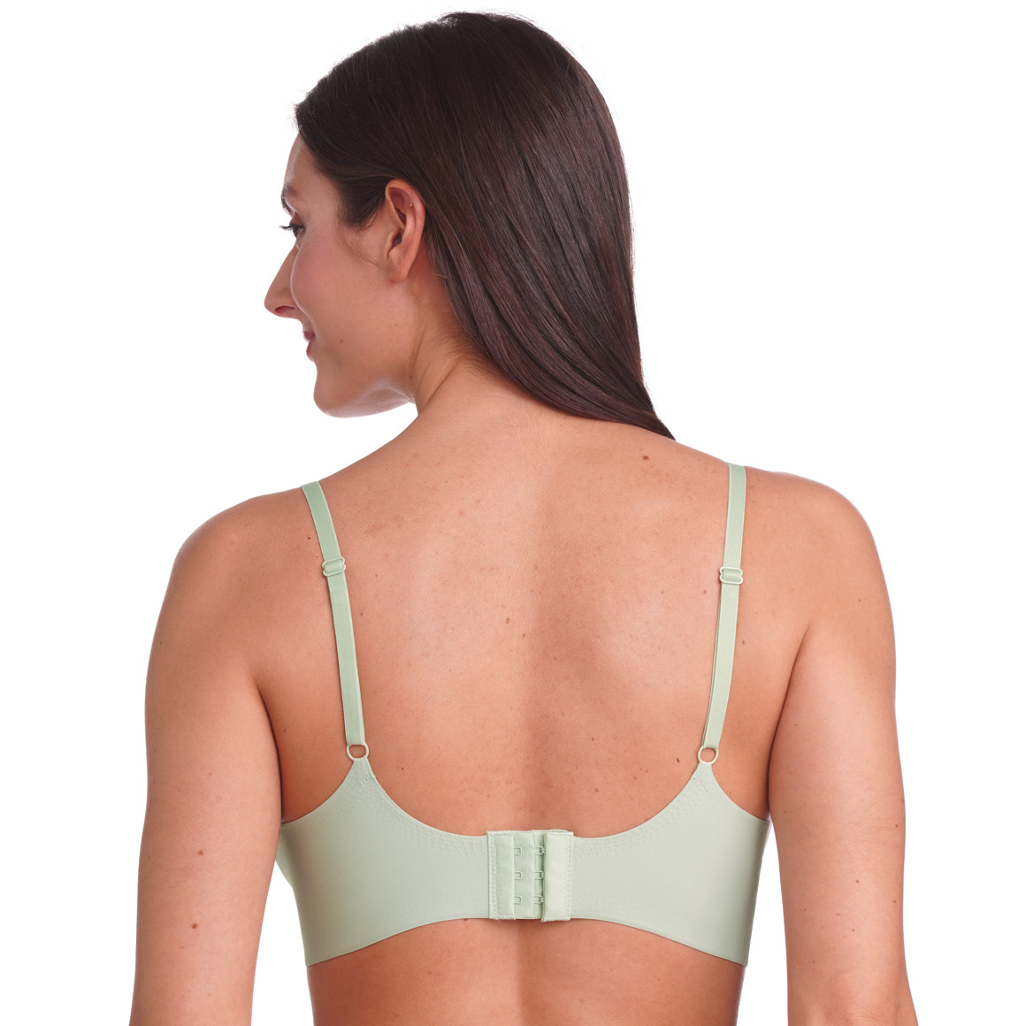 Gina Benotti Damen Seamless-Bustier mit Wellenkante zartgrün