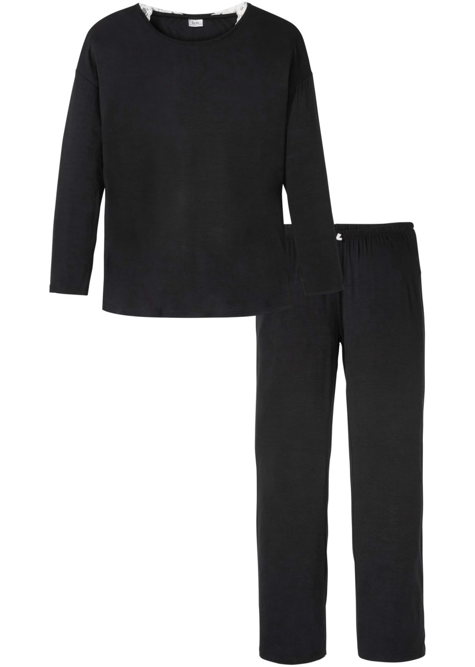 Pyjama avec pantalon évasé avec LENZING™ECOVERO™
