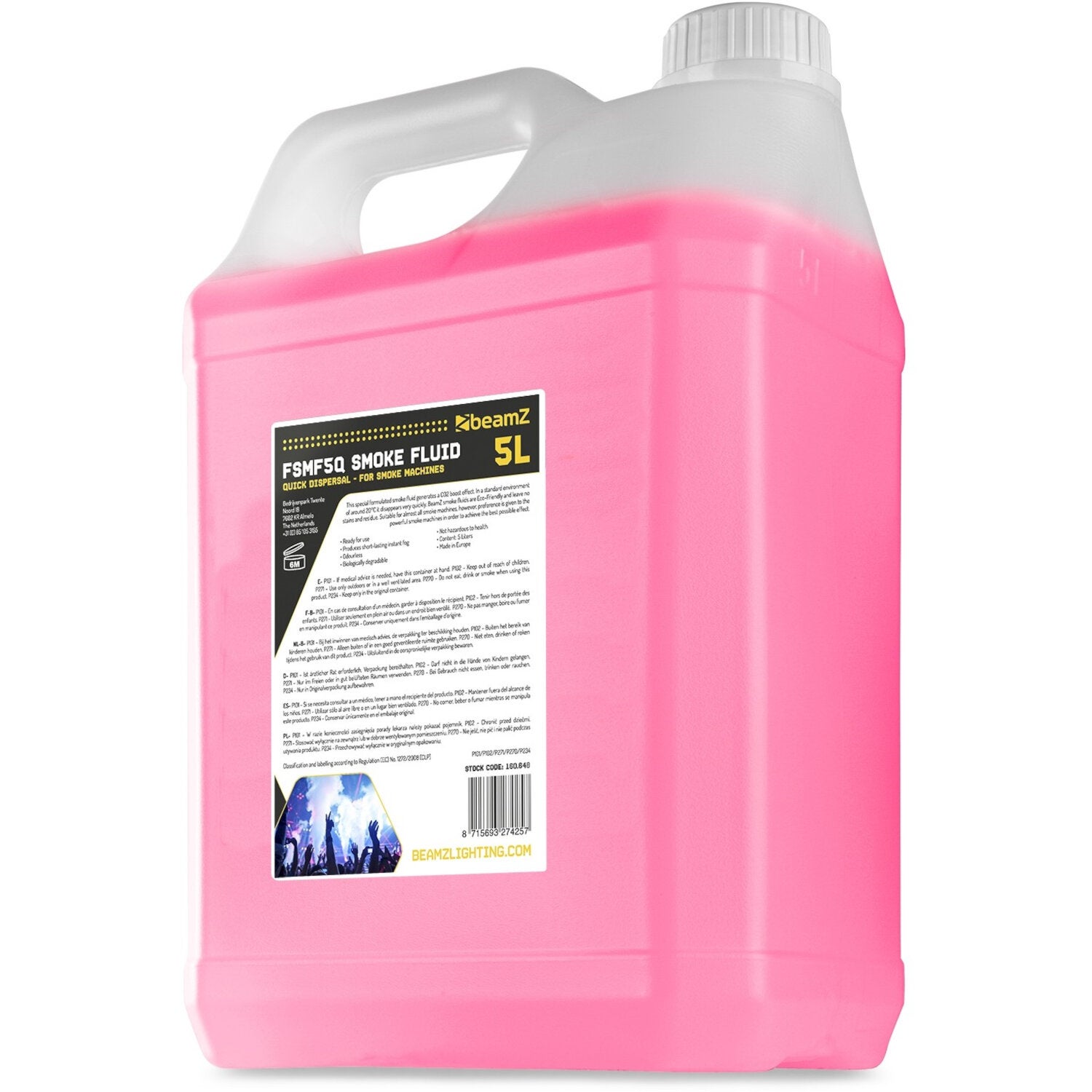 BeamZ FSMF5Q 5 liter rookvloeistof 5 liter Quick Dispersal CO2