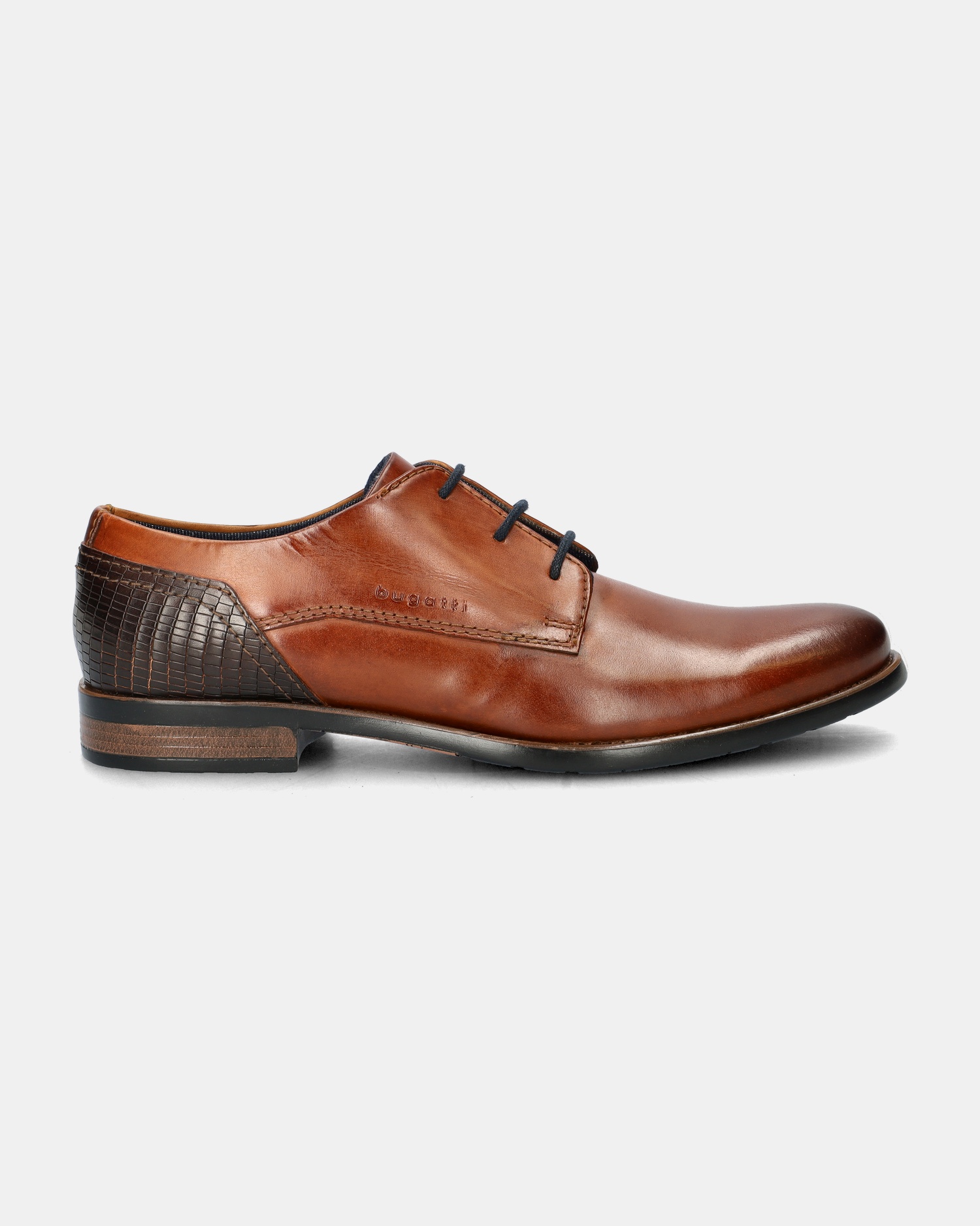 Bugatti Lage nette schoenen  - cognac