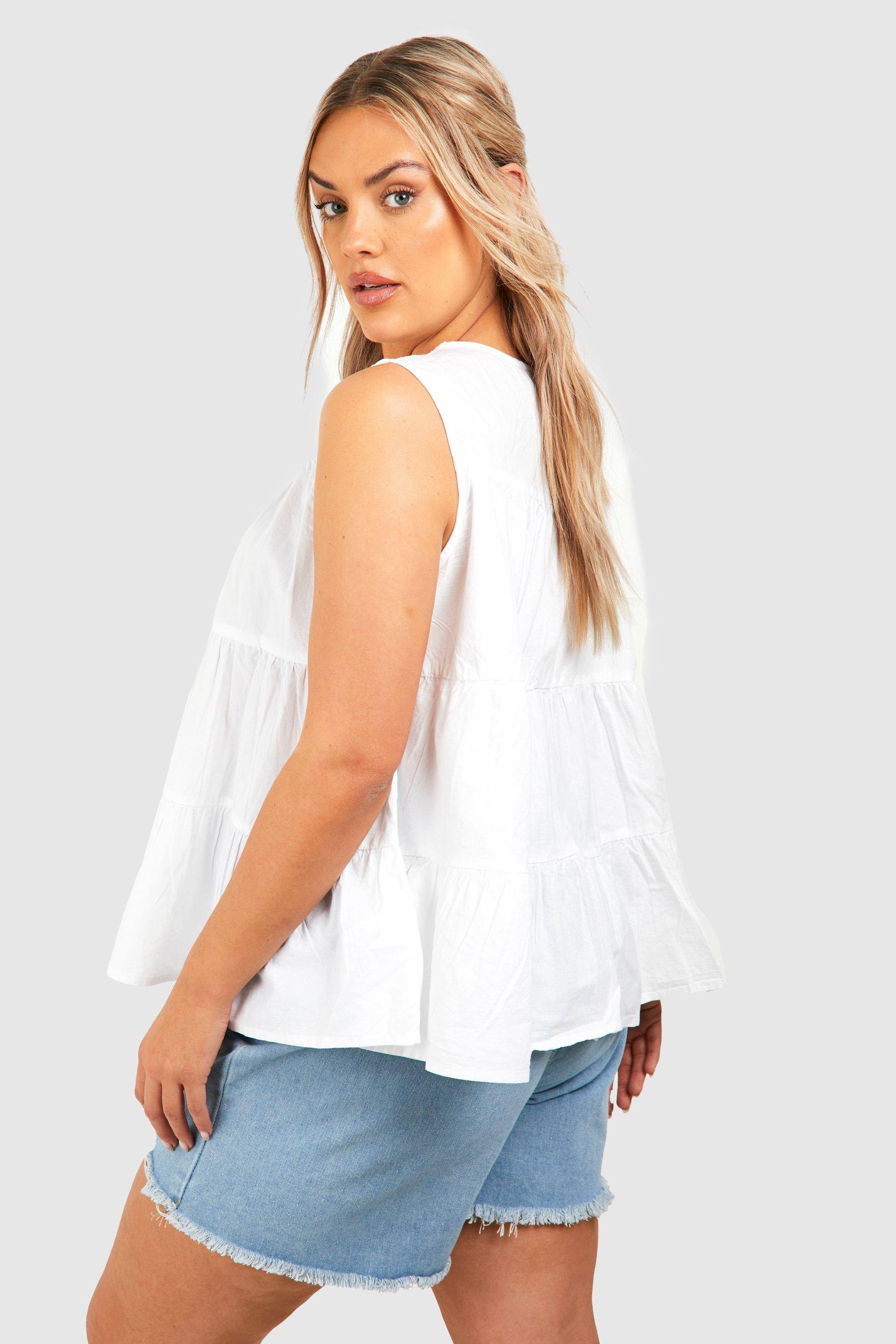 boohoo Grande taille - Top à volants