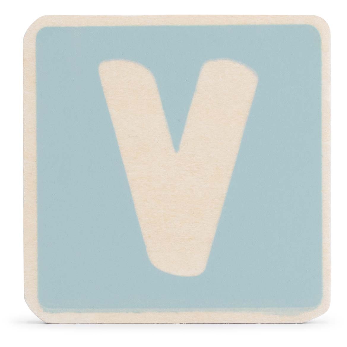 Prénatal houten namentrein letter V Light Blue - lettertreinen - Prénatal