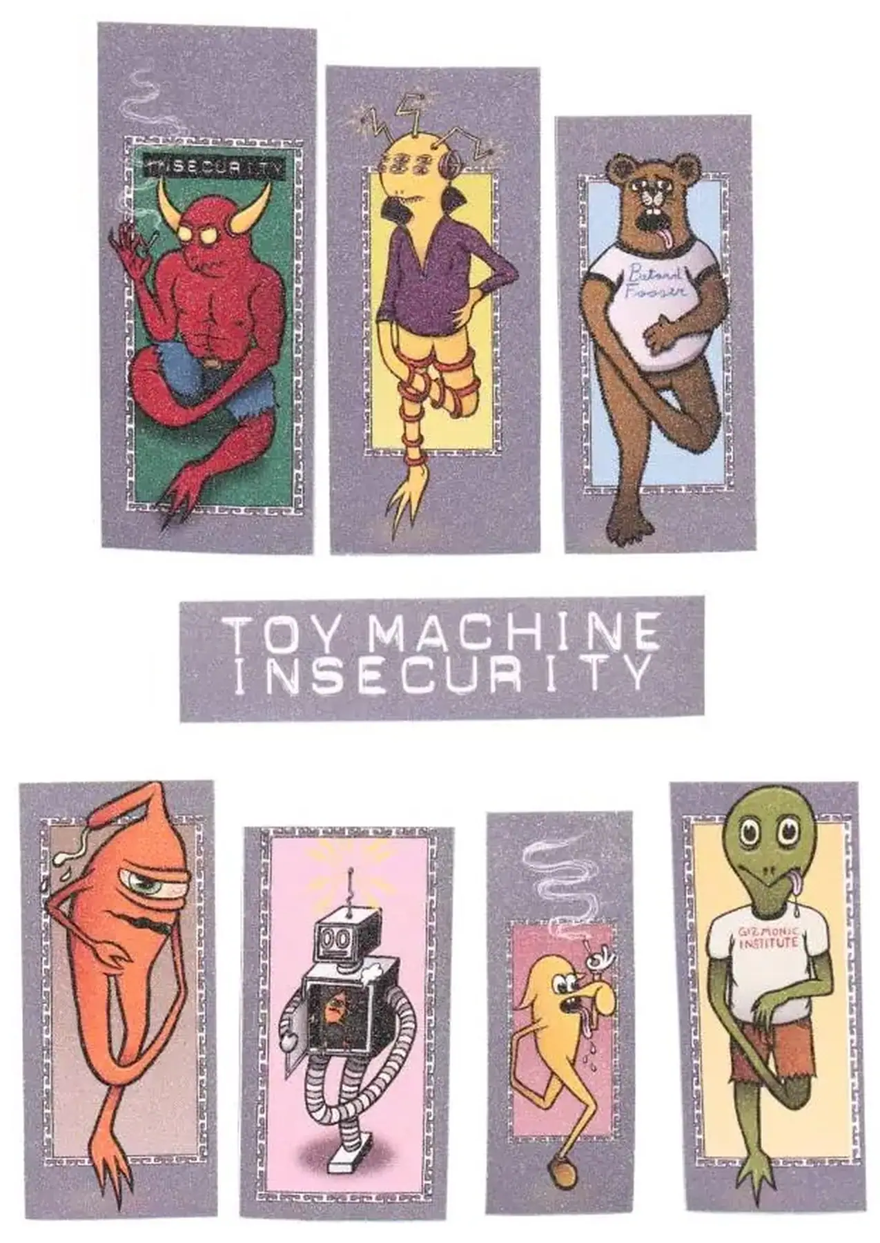 Toy Machine Insecurity Griptape Stickers Single-Pack - Skateboards