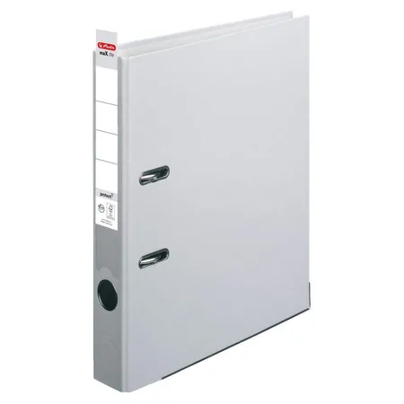 Herlitz Ordner PP A4 5cm FSC-Mix maXfile protect grau