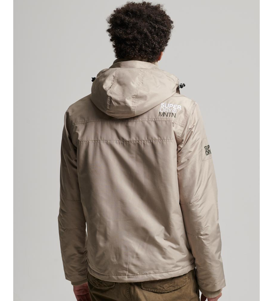 Jaqueta corta-vento bege Superdry Mountain Nordic
