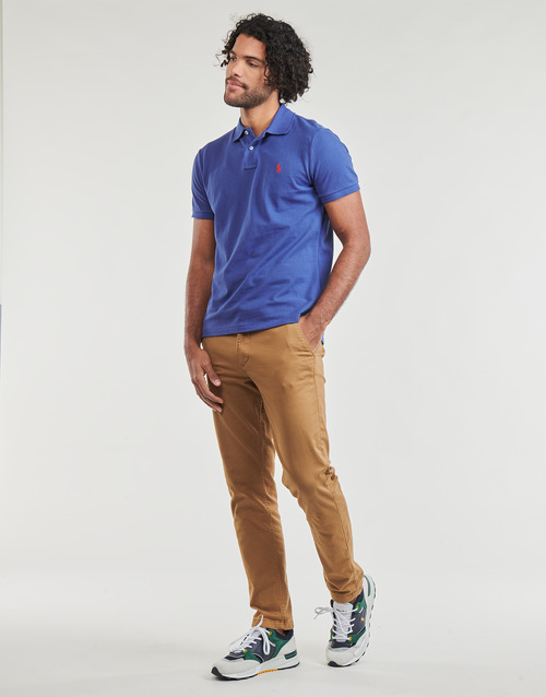 Polo Ralph Lauren - POLO COUPE DROITE EN COTON BASIC MESH Azul / Old / Royal