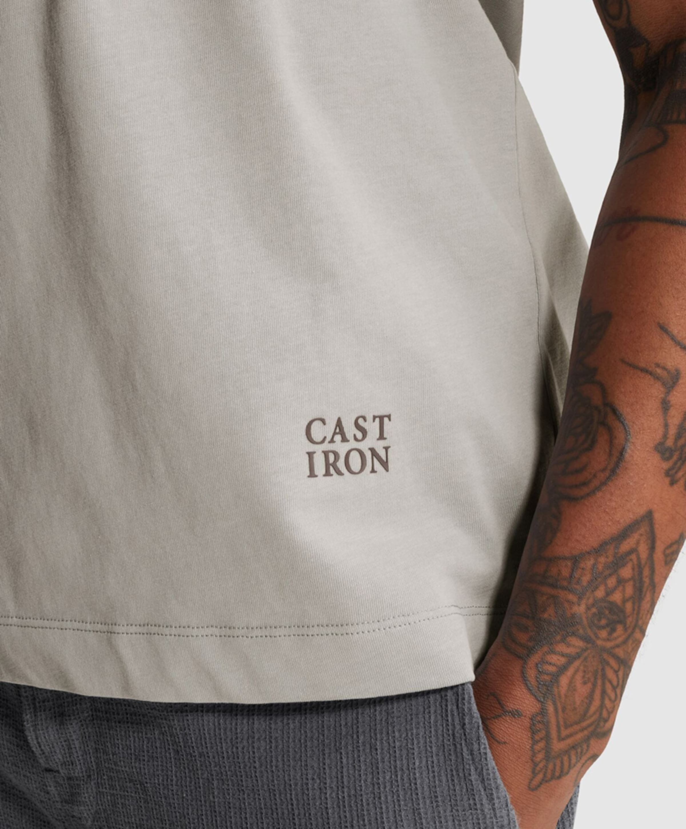 Cast Iron Heren T-shirt grijs