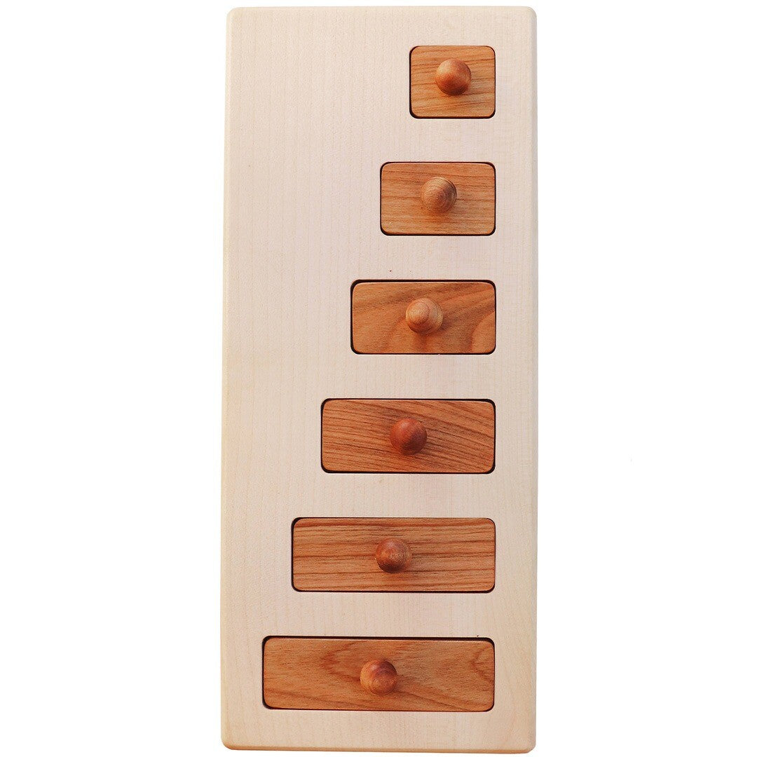 Wooden story knoppuzzel breed en kort - 6st
