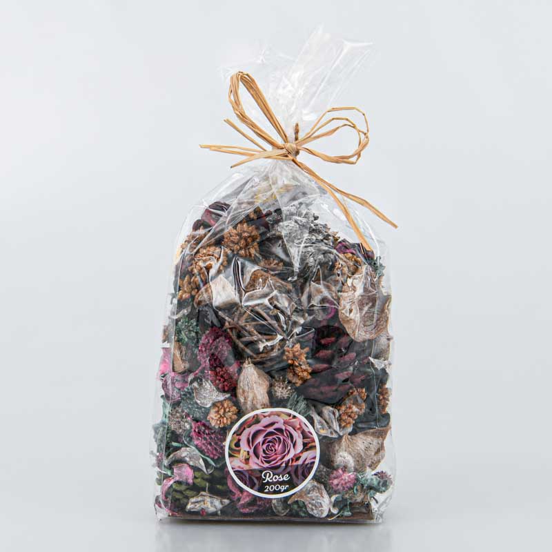 Pot pourri senteur rose +/- 200gr