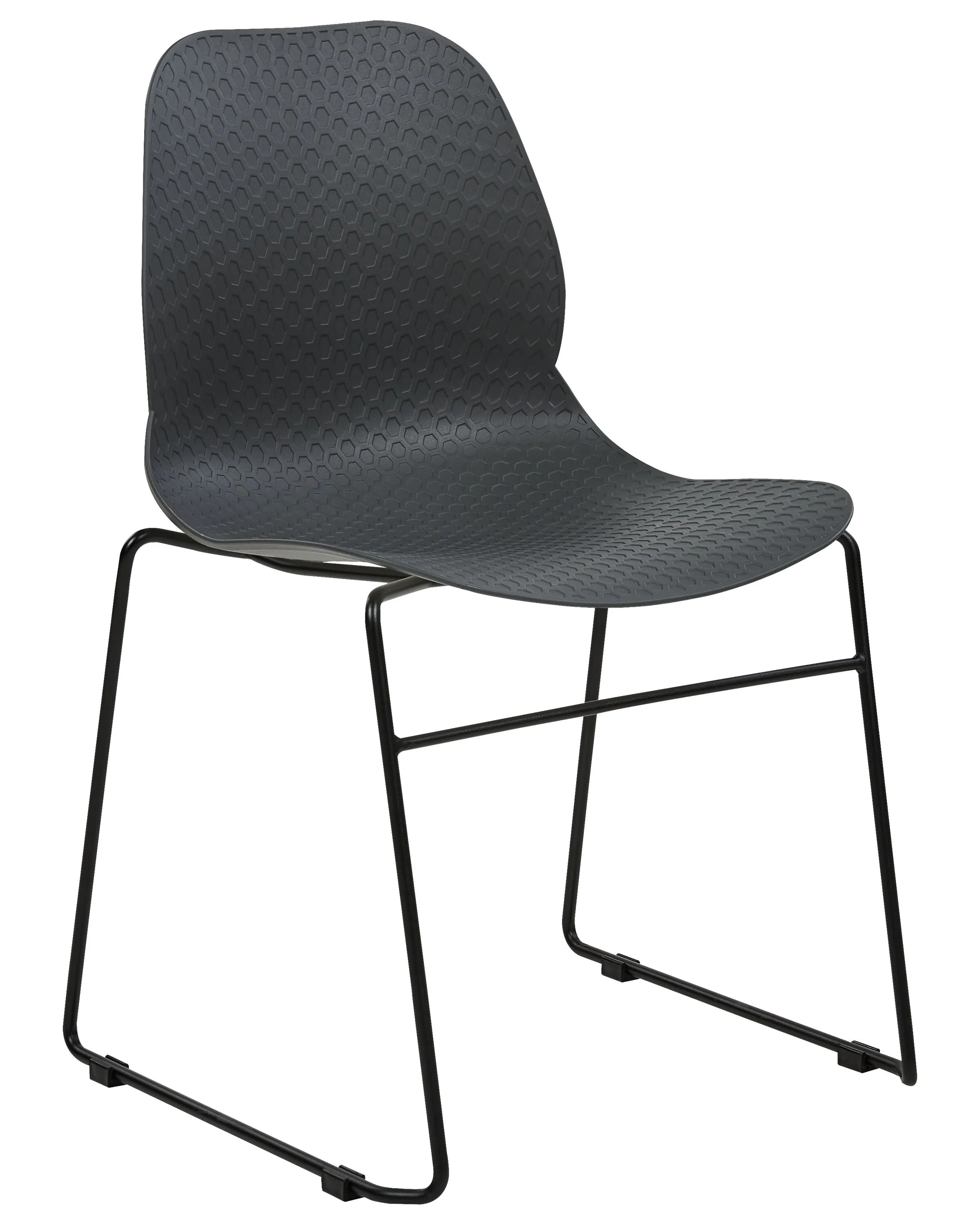 Set van 4 vergaderstoelen PANORA Donkergrijs