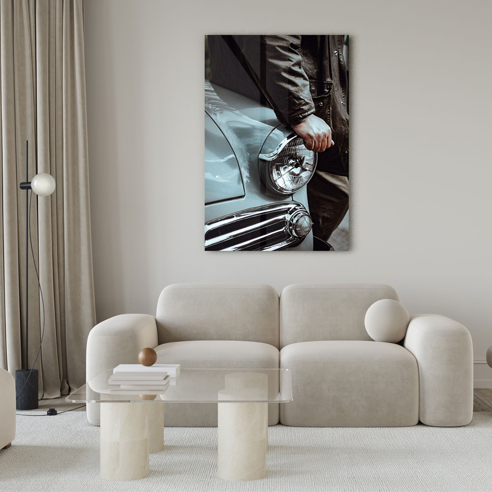 Walljar acrylglas schilderij - Classic Car Acrylglas schilderij - 50 x 70 cm