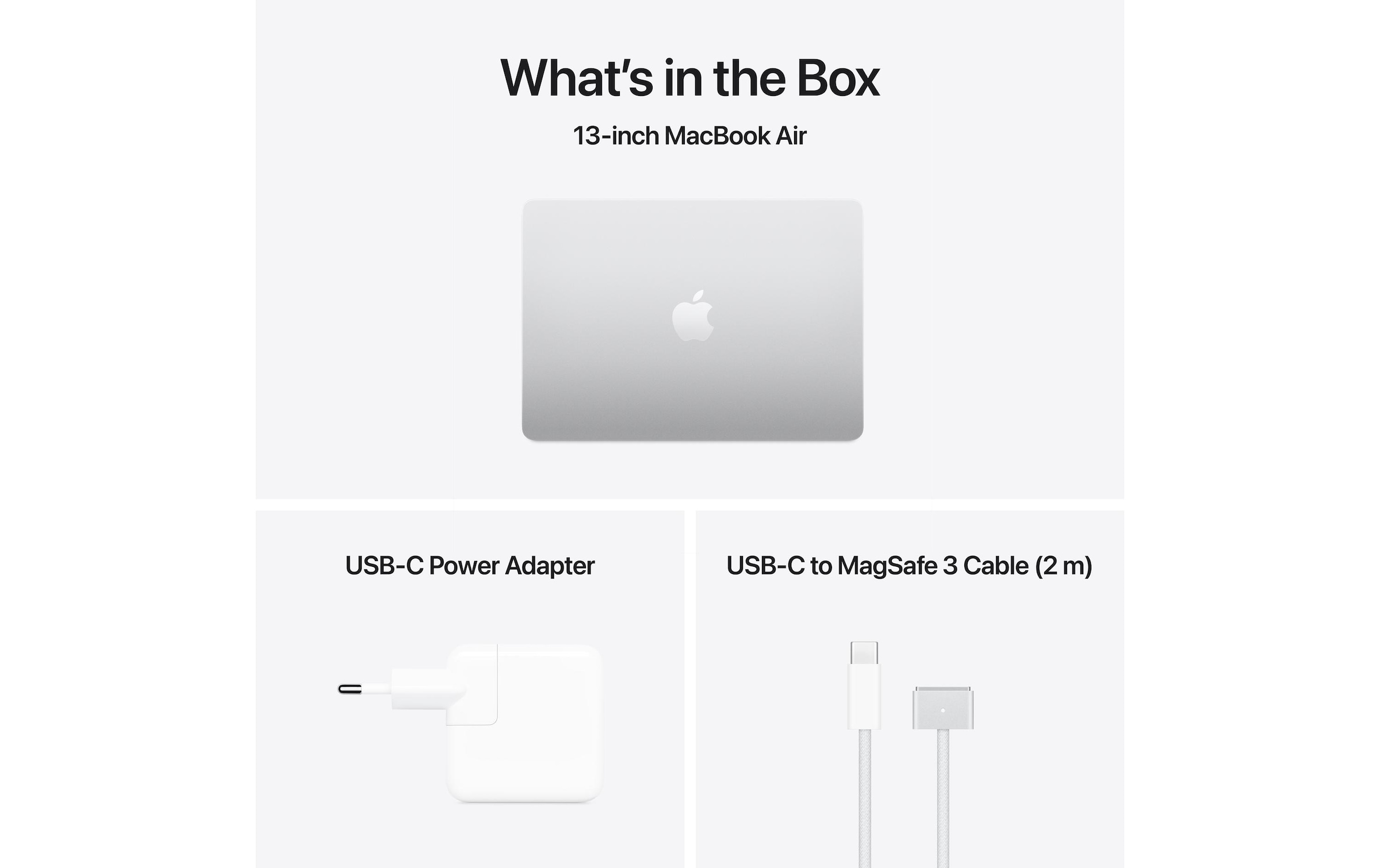 Apple Notebook »Air 13 2025 M4 10C GPU / 24 GB / 512 GB Silber«