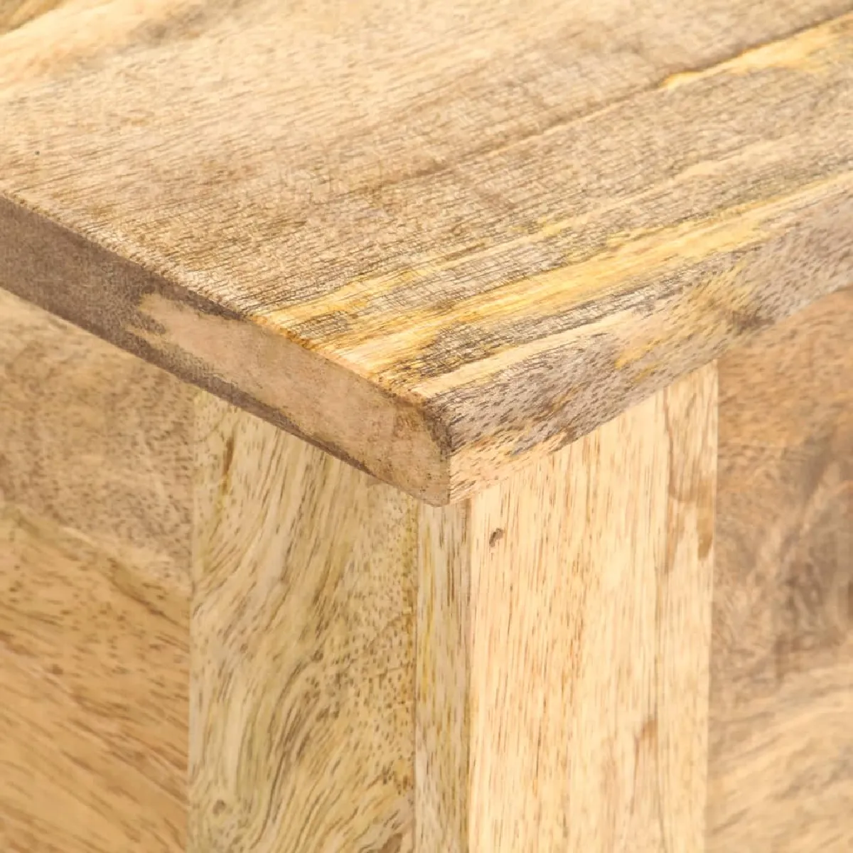 vidaXL Coffre de rangement Bois de manguier 99x35x48