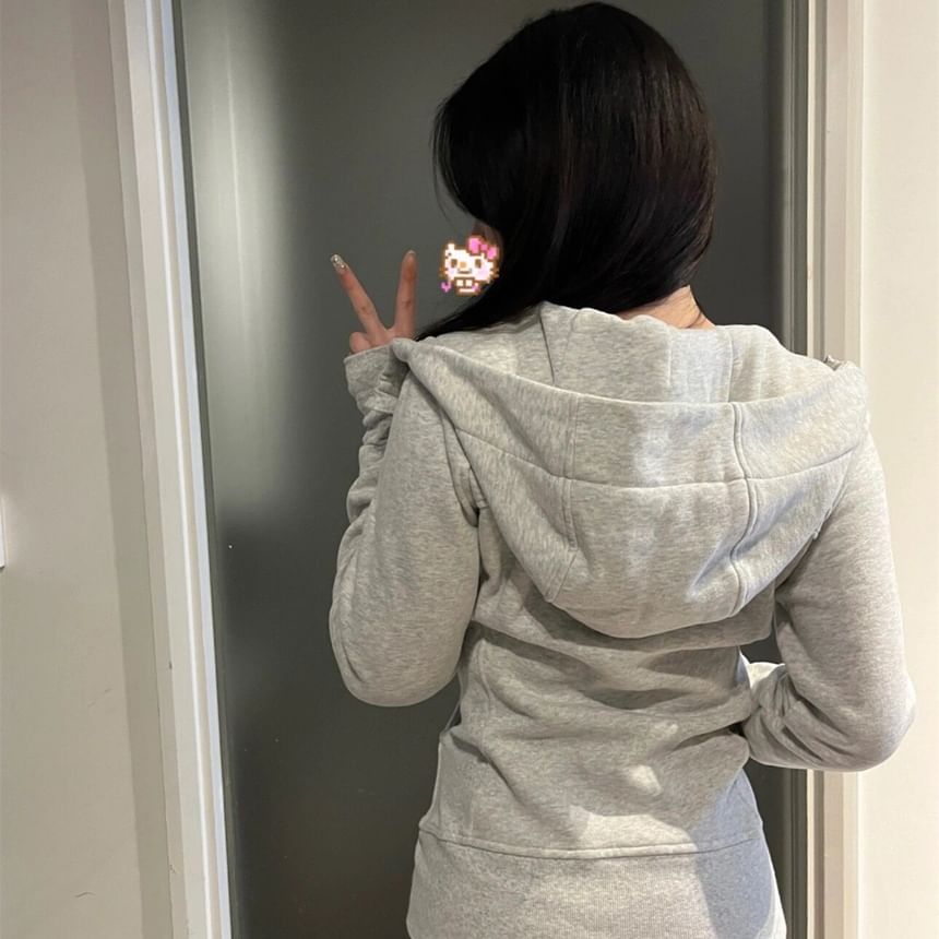 Fanoy - Effen hoodie met rits