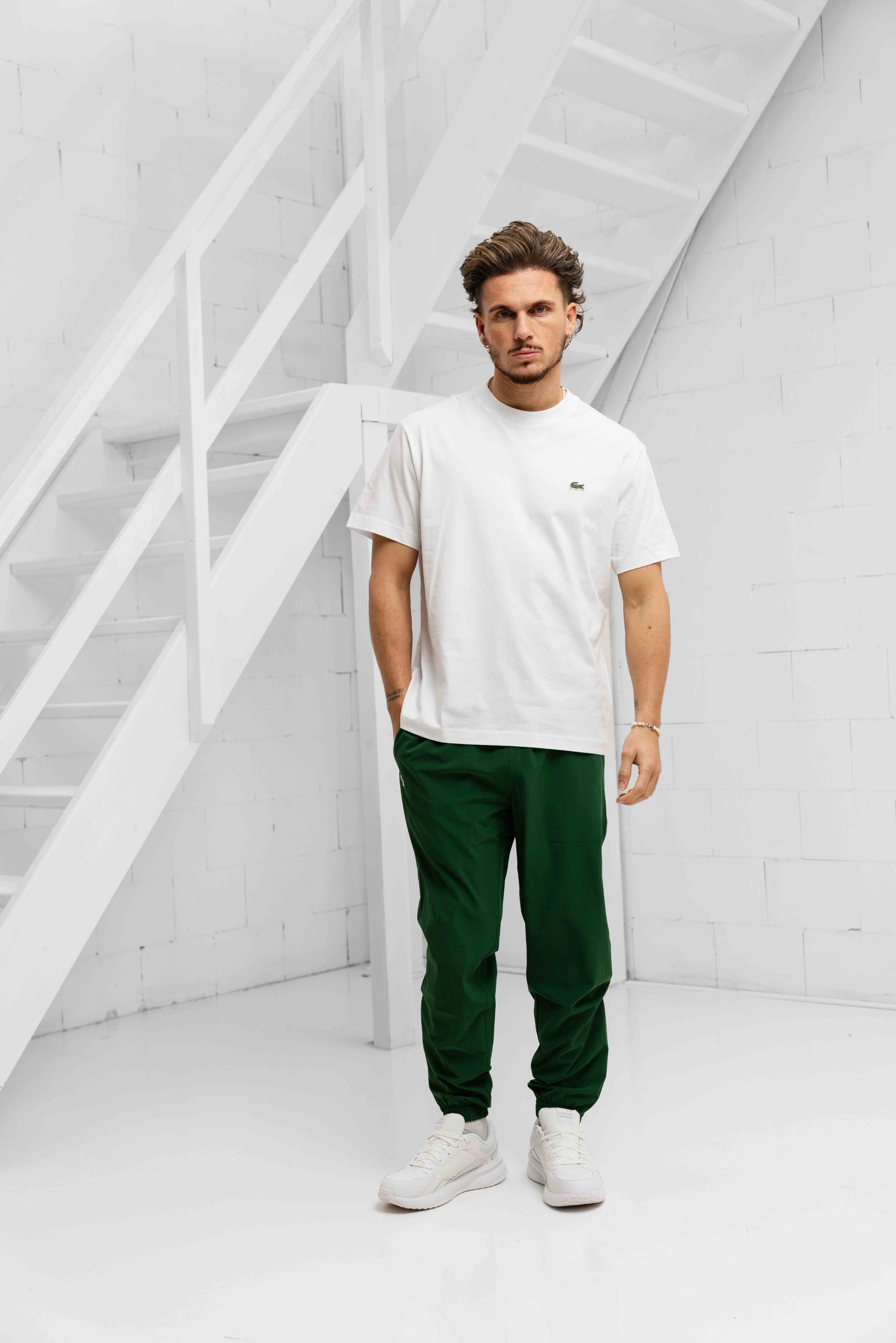 Lacoste Sport T-Shirt Heren Wit