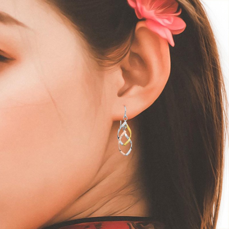 Boucles d'oreilles pendantes Femme - Argent 925