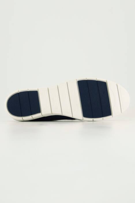 Caprice Leder-Sneaker, Zipper, Wechselfußbett, Weite H, marine