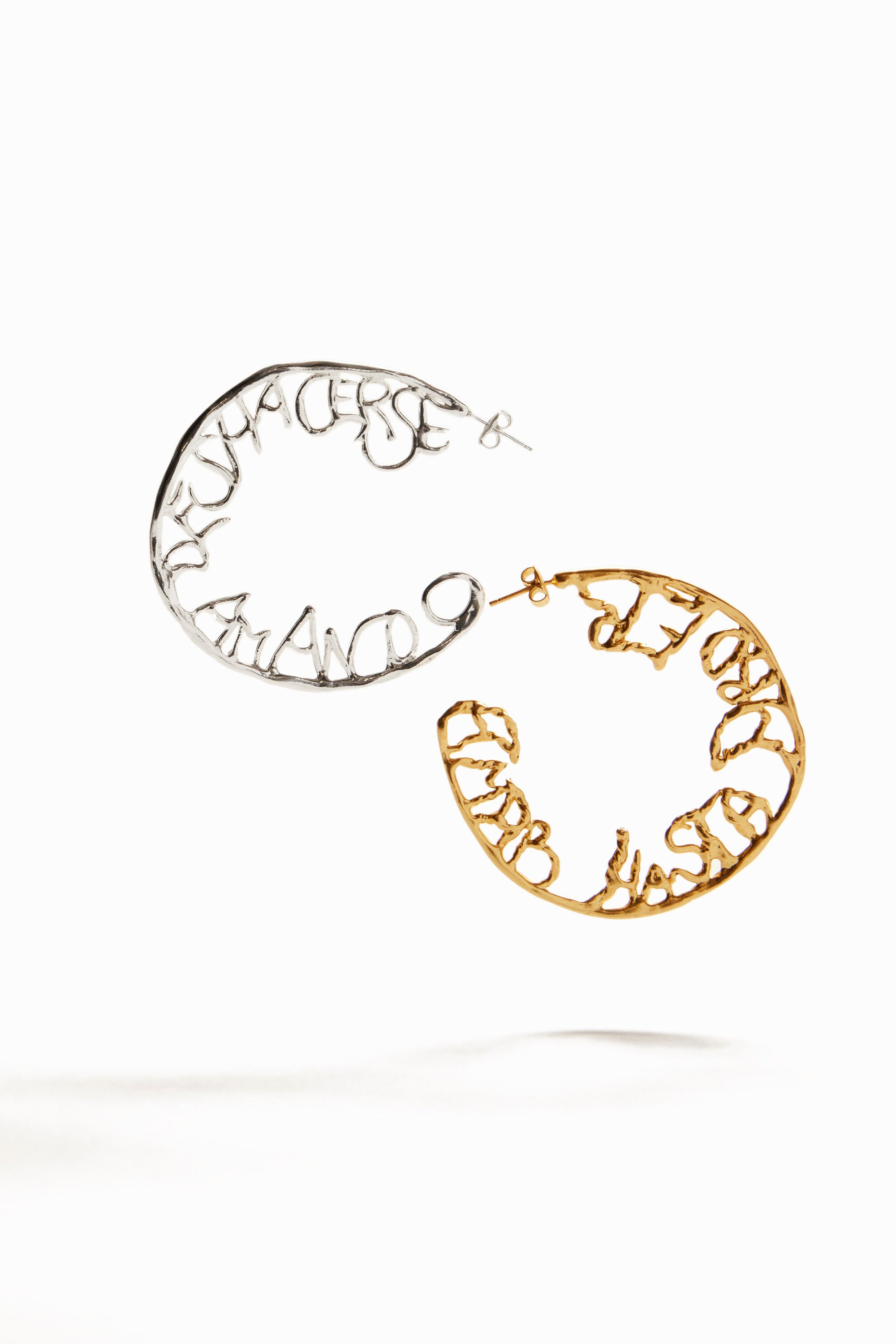 Boucles d'oreilles XL plaquées or argent Zalio