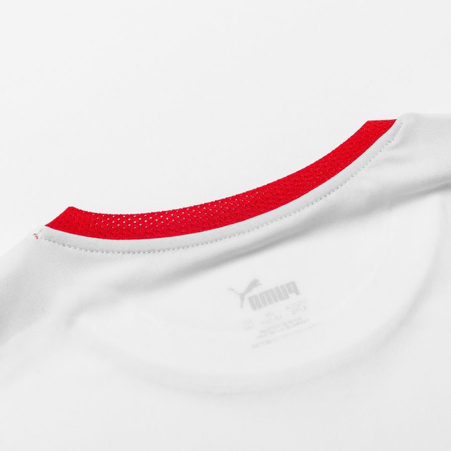 PUMA Maillot teamLIGA - Blanc/Rouge Enfant