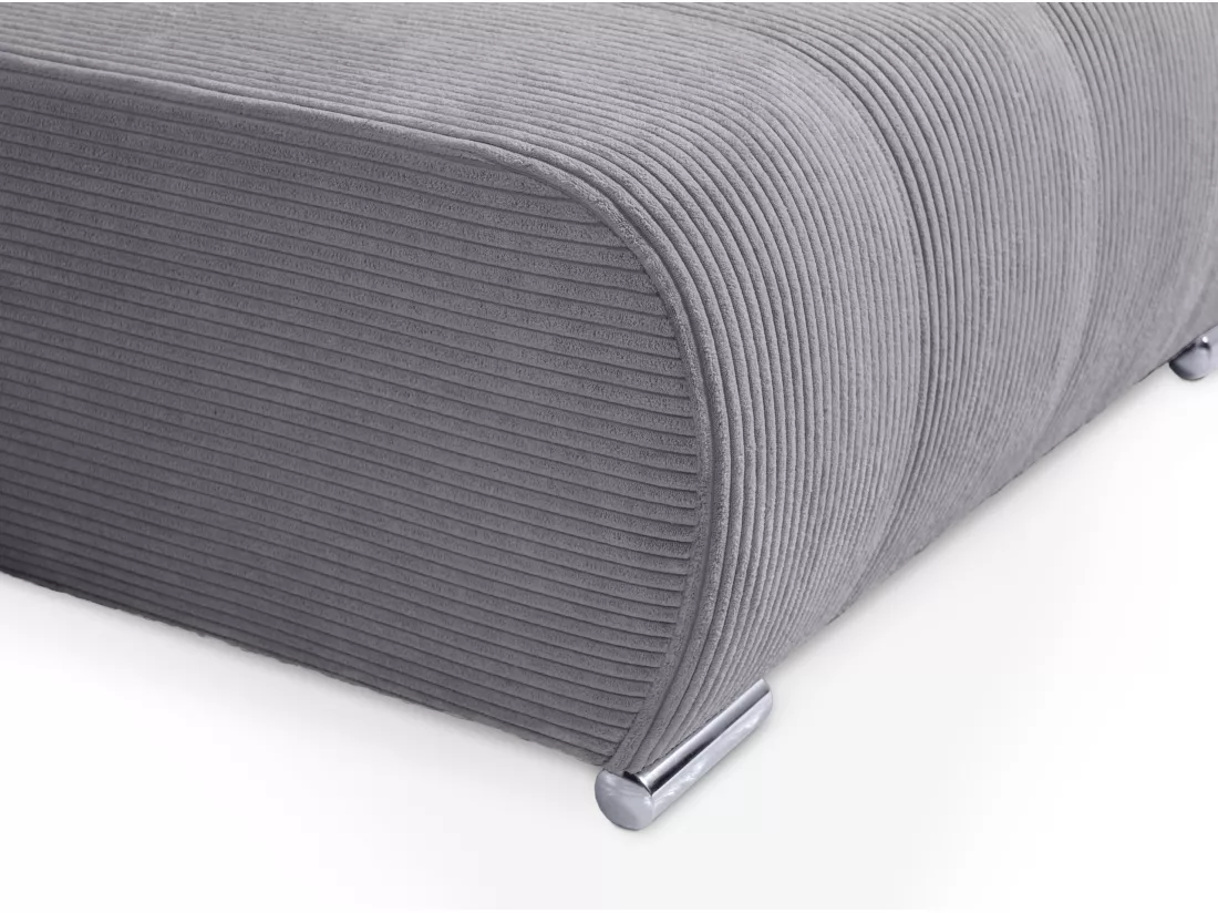 CANAPÉ D'ANGLE avec coffre de rangement Tragel L, gris