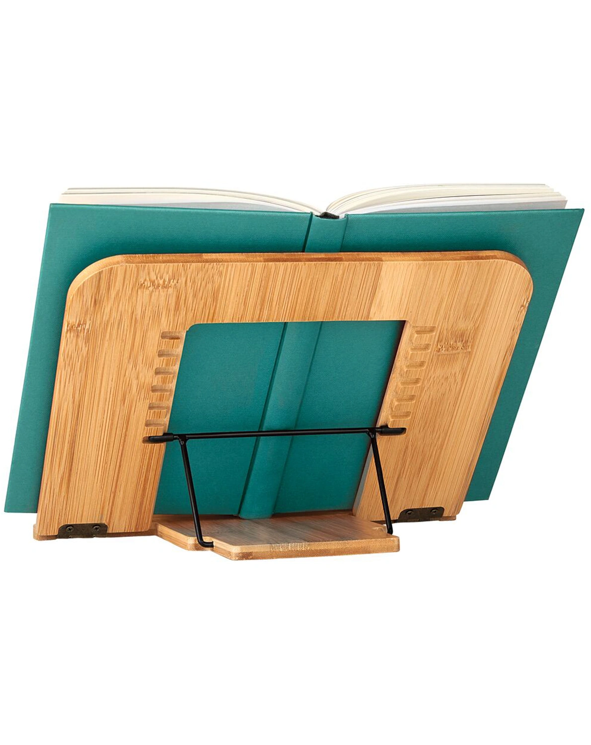 Buchständer LIBRI_X aus Bambus