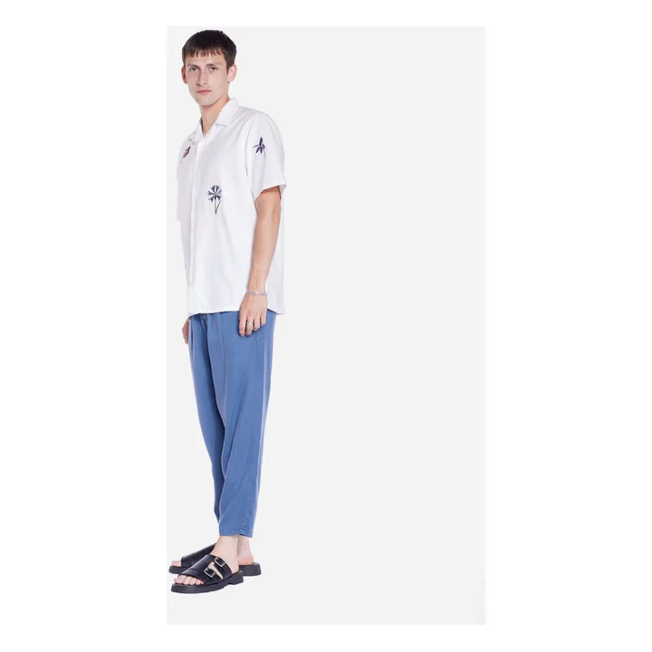 Olow Chemisette Brodée Aloha Coton Bio | Blanc