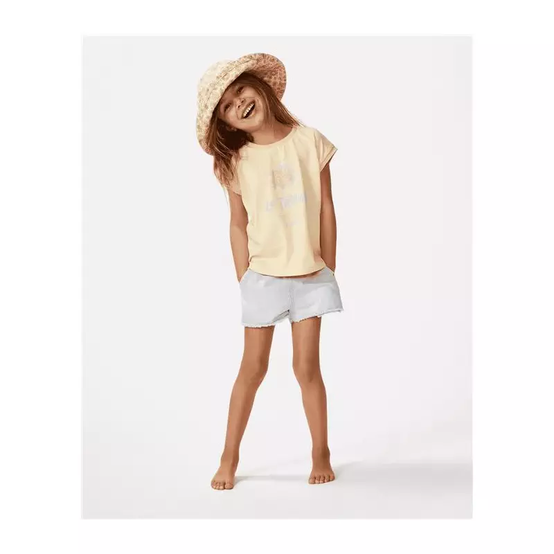 Teeshirt junior RIPCURL La Tropica Slogan Tee -Girl Bright Yellow
